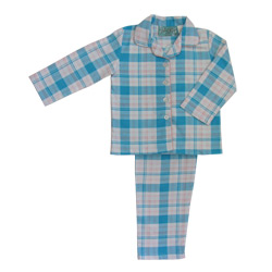 Blue Checkered Flannel Pjs