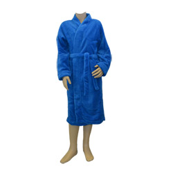 Blue Fleece Winter Robe