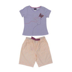 Mauve Butterfly Summer Pjs