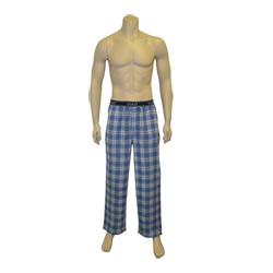 Beige Check Flannel Pant