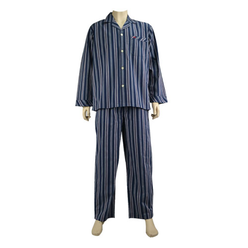 Grey Stripe Cotton Pjs