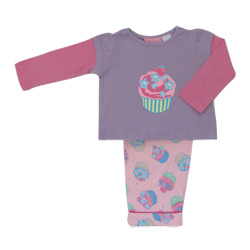 Cute Cupcakes Long Tee Pjs