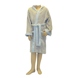 Luna Blue Hooded Robe