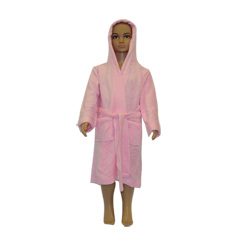 Pink Hooded Robe