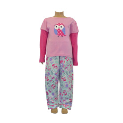 Green Owl Long Tee Pjs