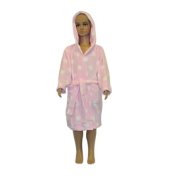 Pink Polka Dot Robe