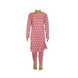 Raspberry Polka Dot Nightie and Leggings