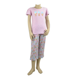 Icecream Print Cotton Pjs