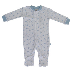 Whale Print Sleepsuit