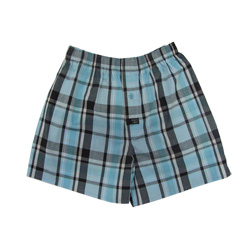 Blue Check Boxers