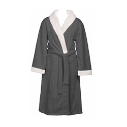 Charcoal Embossed Robe