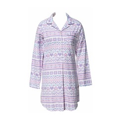 Fairisle Flannel Sleep Shirt