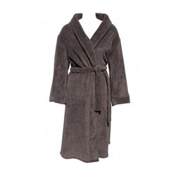 Dark Taupe Fleece Robe