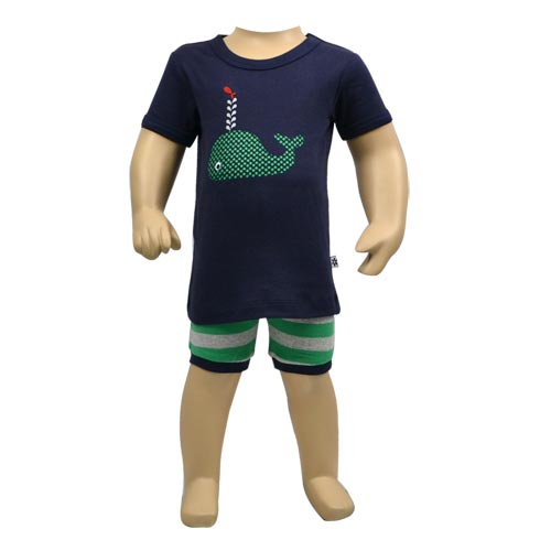 Whale Tale Navy Pjs