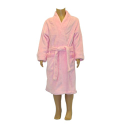 Pink Spot Trim Robe