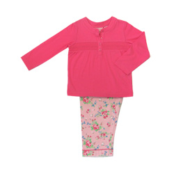 Mini Roses Long Tee Pjs