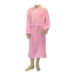 Soft Pink Fleece Robe