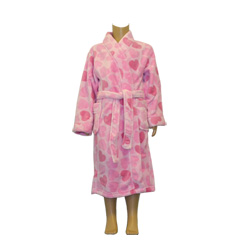 Pink Hearts Robe