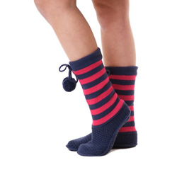 Midnight Stripe House Socks