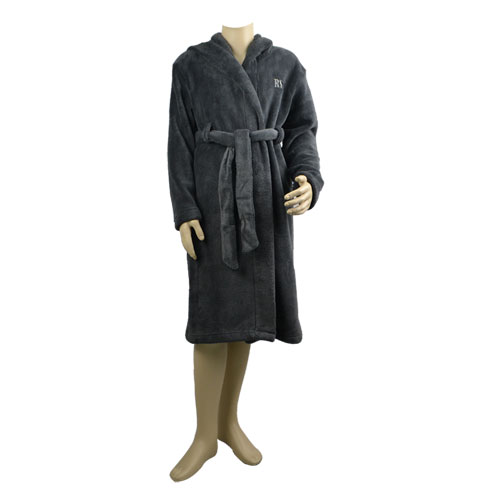 Charcoal Hooded Robe