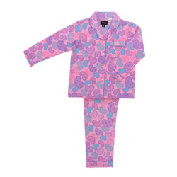 Lace Hearts Flannel Pjs