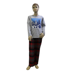 NYC Cityscape Long Tee Pjs