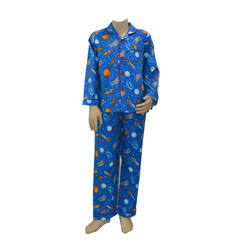 Space Race Flannel Pjs